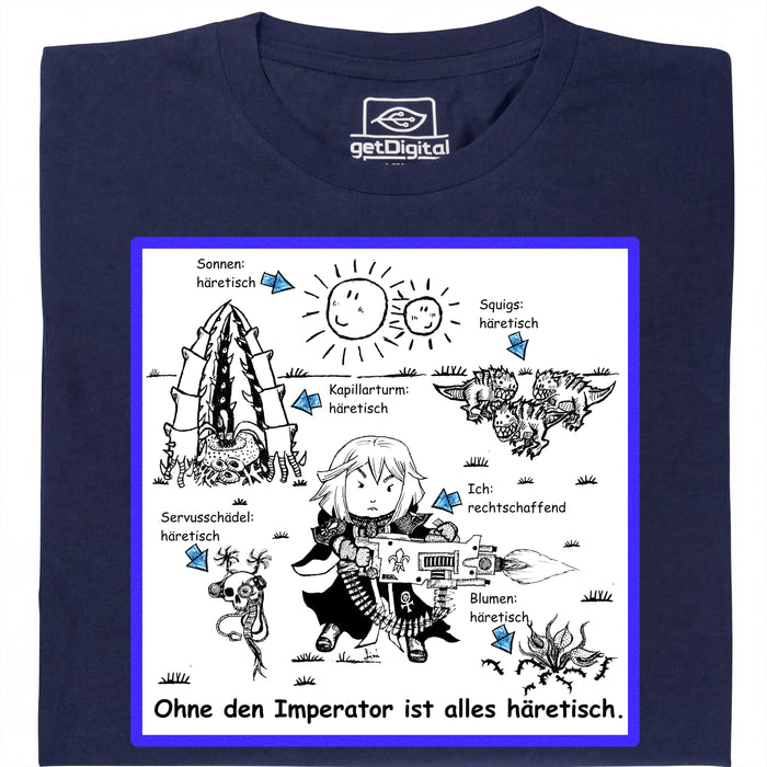 Alles Ketters! - Hoofdweergave T-Shirt Marineblauw