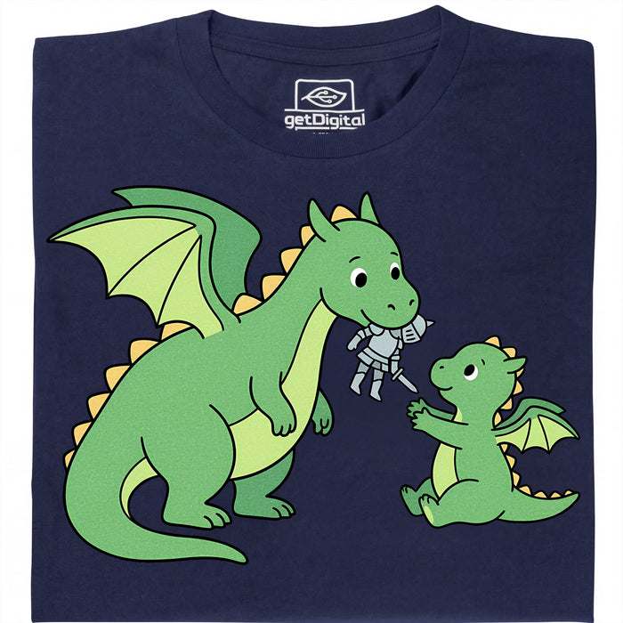 Dragon Parenting - Main view T-Shirt Navy Blue