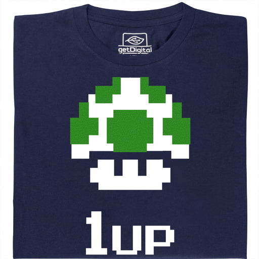 Shroom UP - Vooraanzicht T-shirt Marineblauw