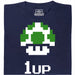 Shroom UP - Vooraanzicht T-shirt Marineblauw