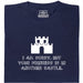 I Am Sorry, But Your Princess Is In Another Castle - Voorkant T-Shirt Marineblauw