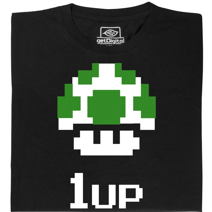 Shroom UP - Vooraanzicht T-shirt Zwart