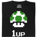Shroom UP - Vooraanzicht T-shirt Zwart