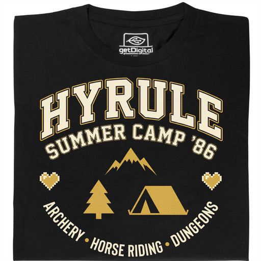 Hyrule Summer Camp - Vooraanzicht T-shirt Zwart