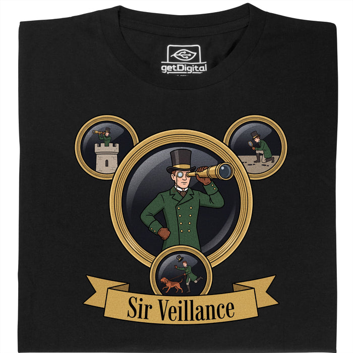 Sir Veillance - Vista principal Camiseta Negro