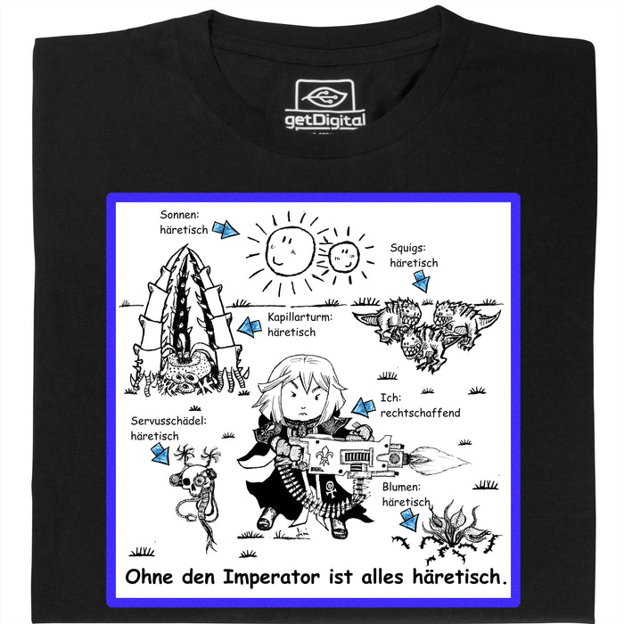 Alles Ketters! - Hoofdweergave T-Shirt Zwart