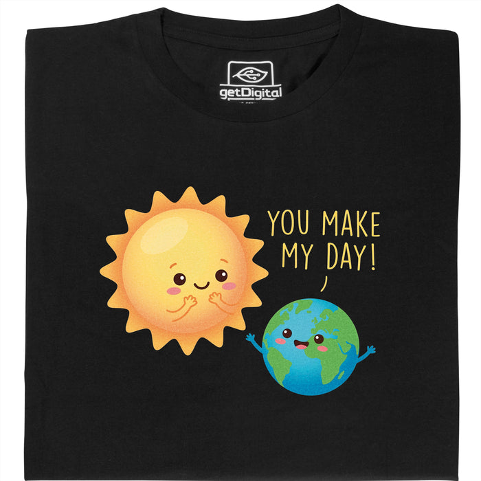 You Make My Day - Vista principale T-shirt Nero