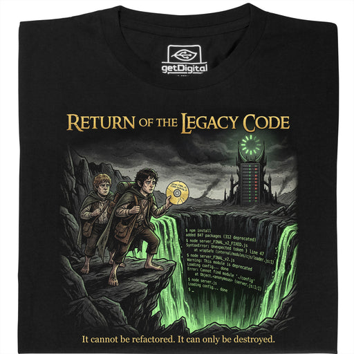 Return of the Legacy Code - Vue principale T-Shirt Noir