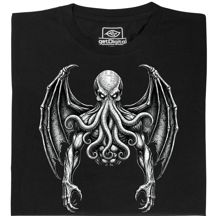 Cthulhu - Der Große Alte - Hauptansicht T-Shirt Schwarz