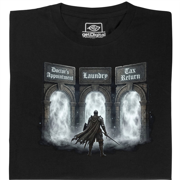 Adult Souls - Vue principale T-shirt Noir