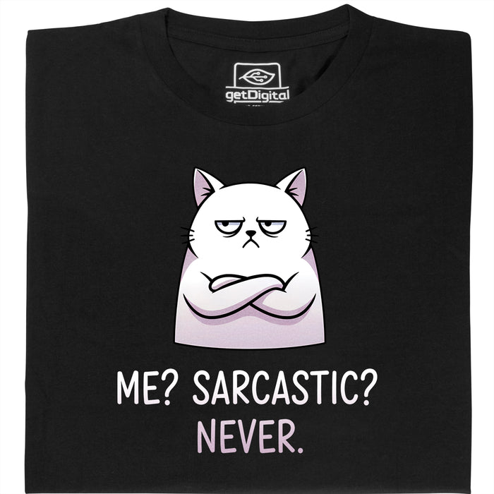 Definitely not sarcasm - Hauptansicht T-Shirt Schwarz