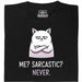 Definitely not sarcasm - Hauptansicht T-Shirt Schwarz