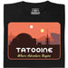 Where Adventure Begins - Hoofdaanzicht T-shirt Zwart