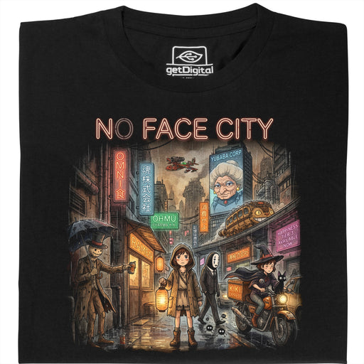 No Face City - Hoofdweergave T-shirt Zwart
