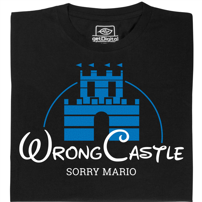 Sorry Mario - Hauptansicht T-Shirt Schwarz