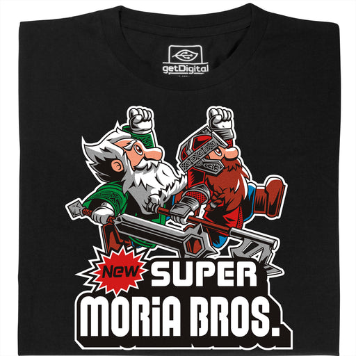 Super Moria Bros - Hoofdaanzicht T-Shirt Zwart
