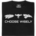 Choose Your Spaceship - Hauptansicht T-Shirt Schwarz