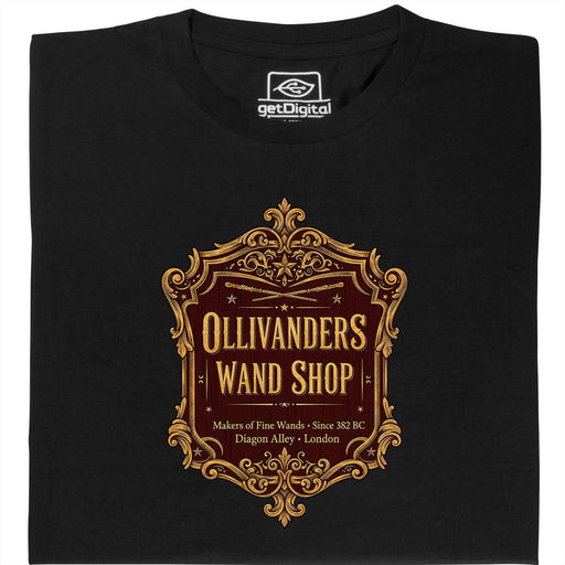 Ollivanders Wand Shop - Hoofdaanzicht T-shirt Zwart