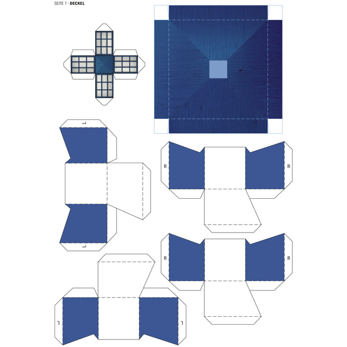 Zeitmaschine Adventskalender Papercraft – Bastelbogen Schubladen und Deckel