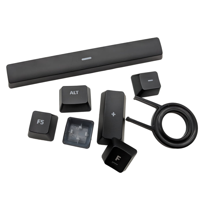 Transluzente Key Caps im Modern Font