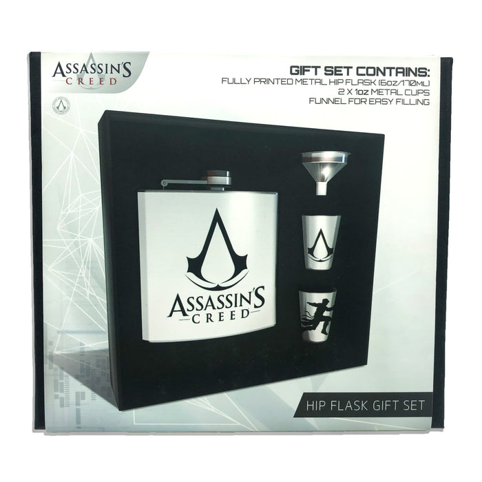 Assassin's Creed Flachmann-Set mit Schnapsgläsern und Trichter