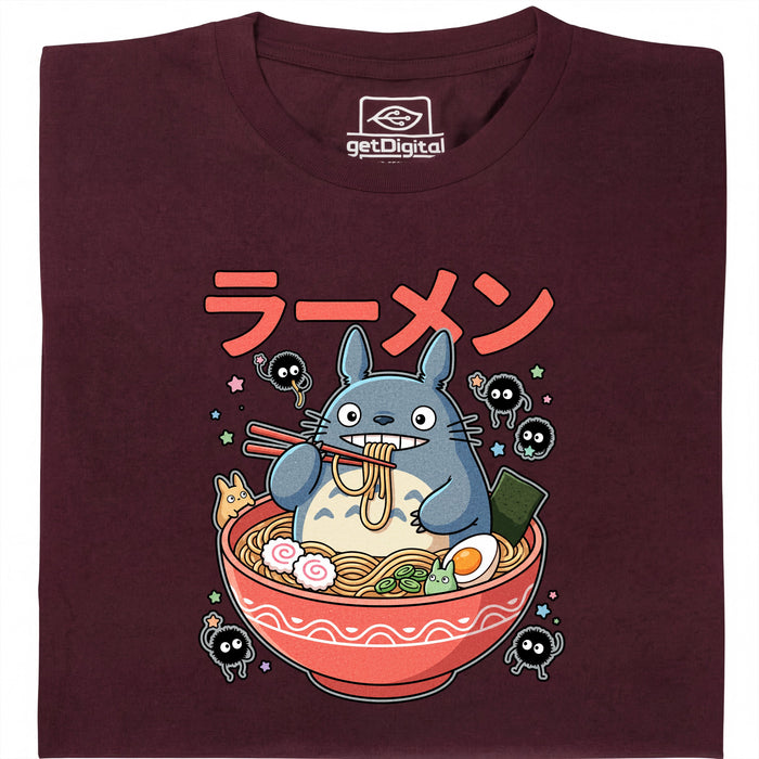 Ramen dello Spirito della Foresta - Vista principale Maglietta Rosso scuro