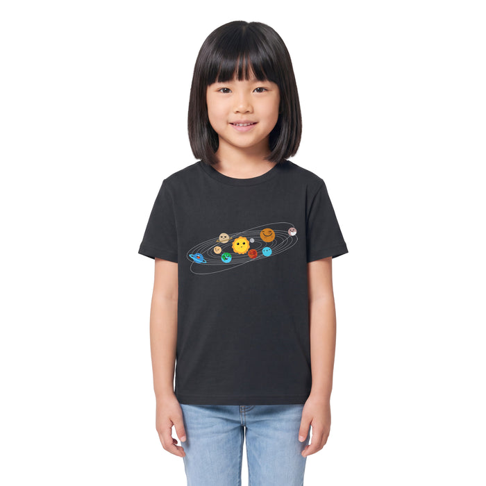 Sonnensystem - Kindershirt Model Mädchen 2