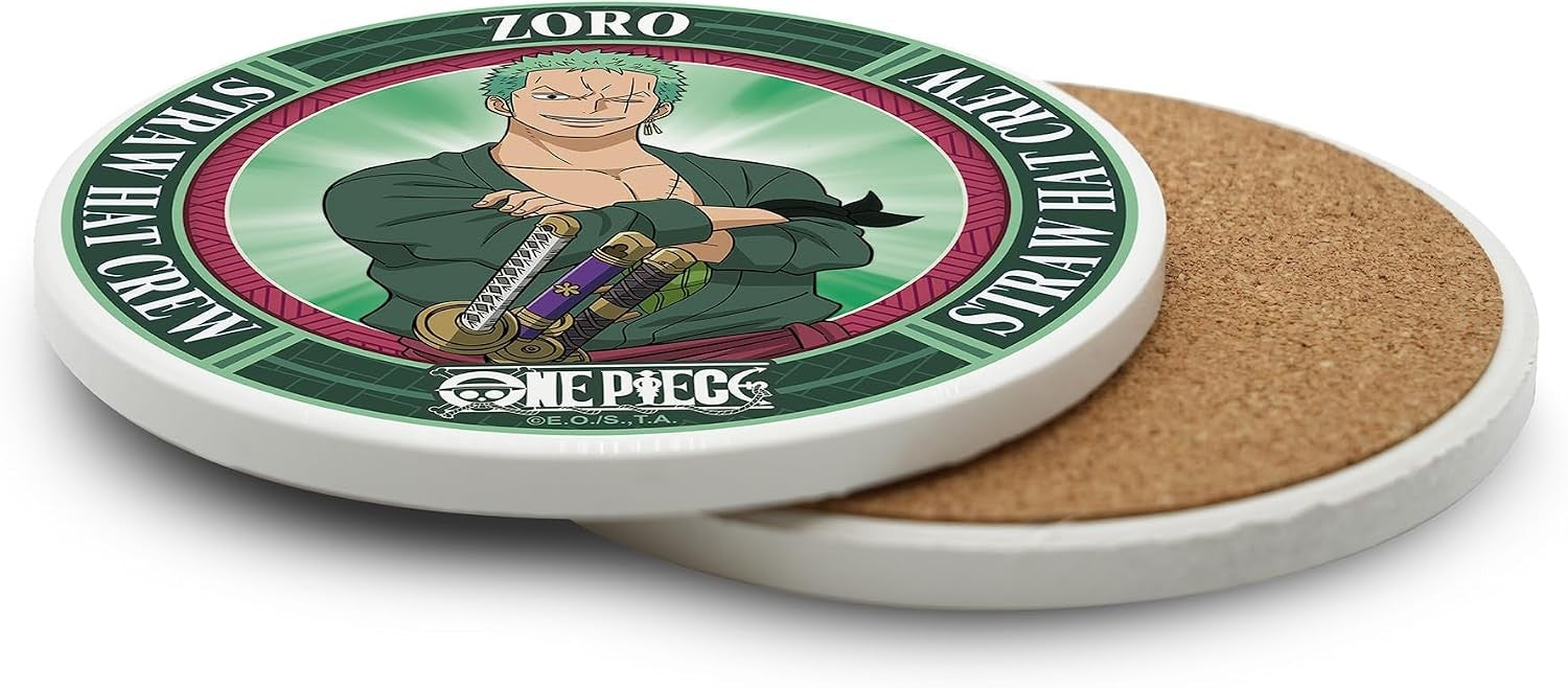 One Piece Roronoa Zoro onderzetter vooraanzicht