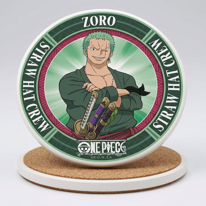 One Piece keramische onderzetter met Roronoa Zoro design