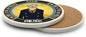 One Piece keramische onderzetter met Sanji-motief, zijkant