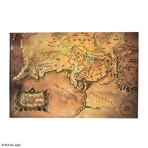 Lord of the Rings Metaalkaart - Rohan en Gondor (20x30 cm)