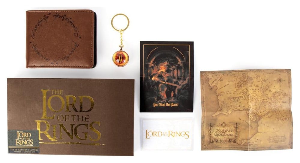 Coffret cadeau portefeuille Le Seigneur des Anneaux