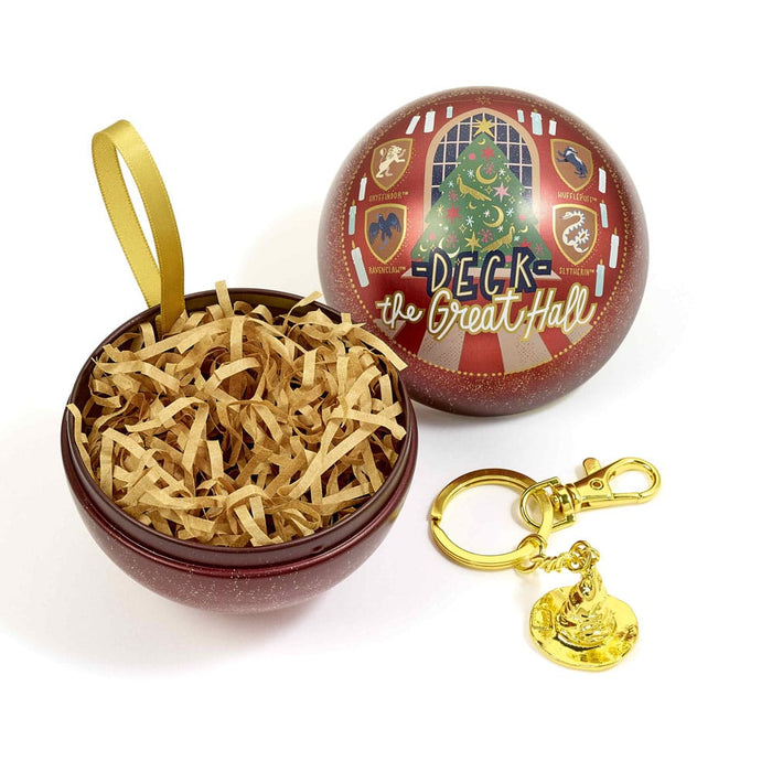 Bola de Navidad Harry Potter Deck the Great Hall con llavero