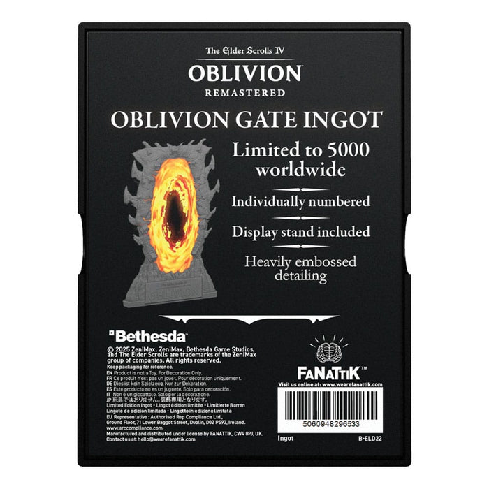 The Elder Scrolls IV: Oblivion metalen baar Oblivion-poort