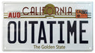 Back to the Future Metalen bord Outatime