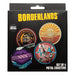 Borderlands Onderzetters set van 4 (metaal, kurken achterkant)
