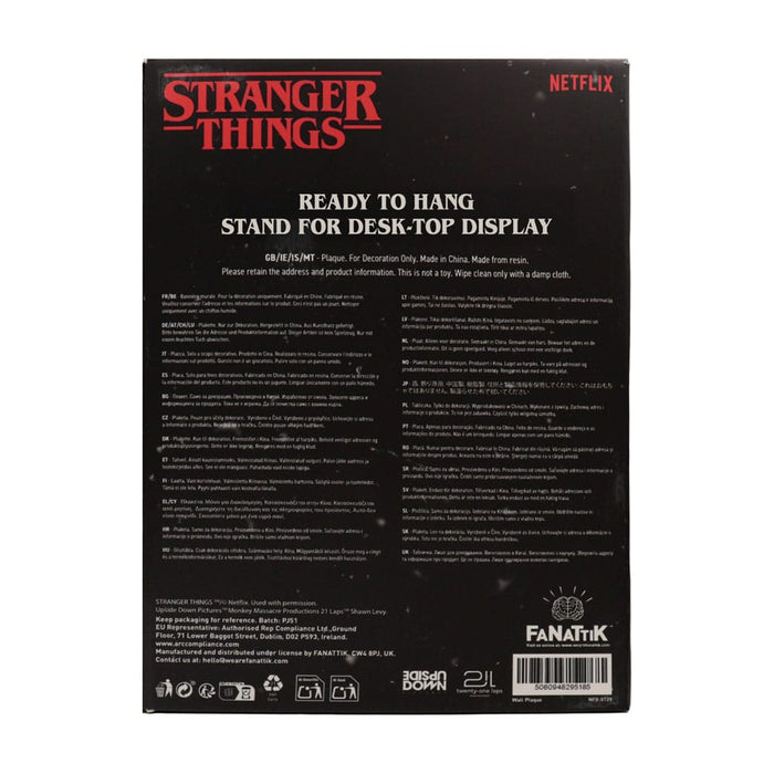 Stranger Things wandbord Creel House glas-in-loodraam