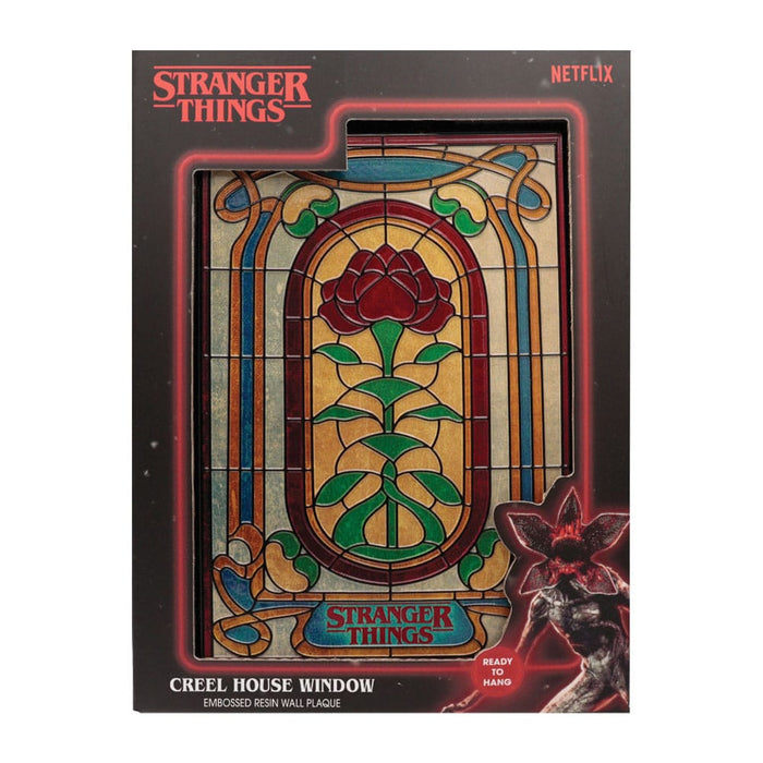 Stranger Things wandbord Creel House glas-in-loodraam