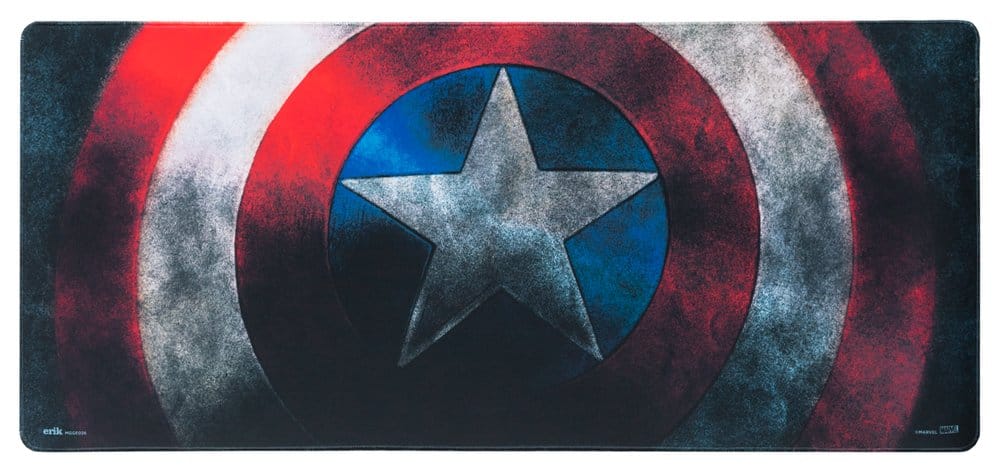 Alfombrilla de ratón XL de Captain America con el escudo