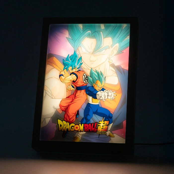 Cuadro LED Dragon Ball Super Goku & Vegeta (enmarcado)