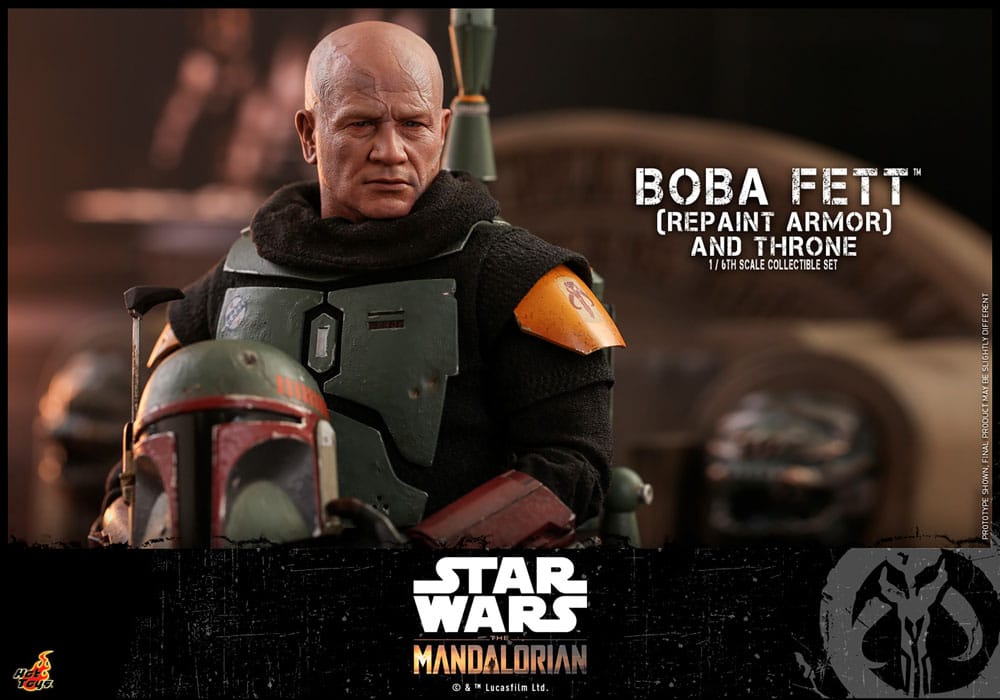 Star Wars The Mandalorian Boba Fett mit Thron Actionfigur 1:6 Special Edition