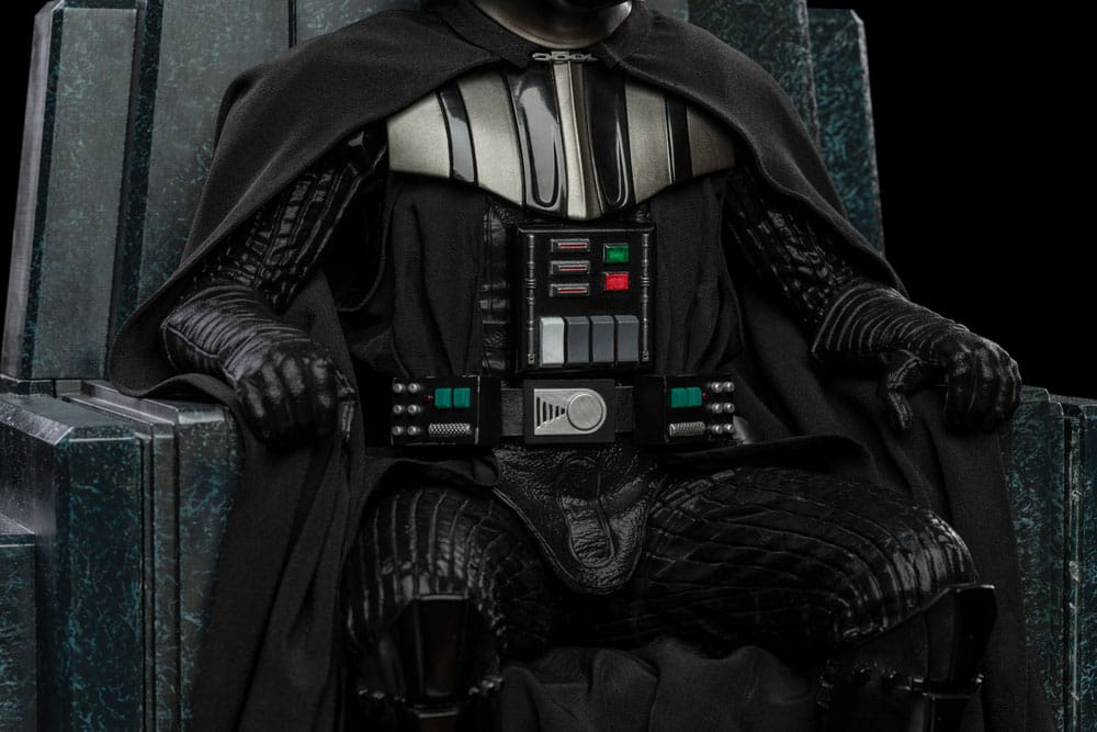 Star Wars statue Darth Vader sur le trône