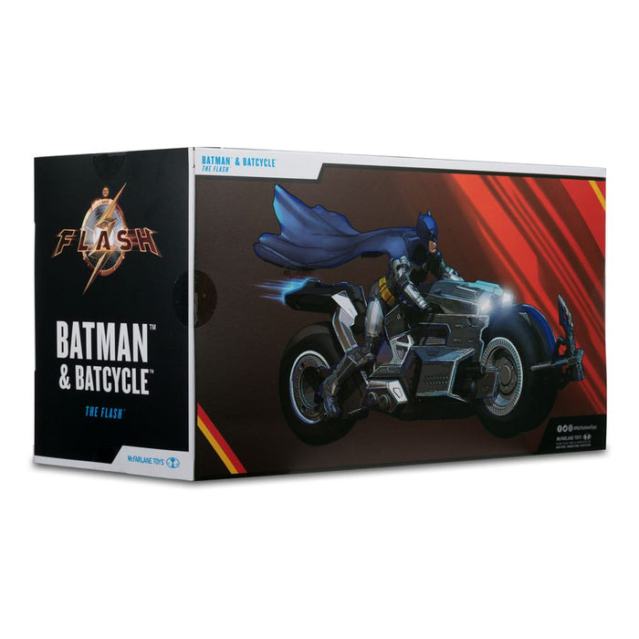 Batman avec Batcycle de The Flash