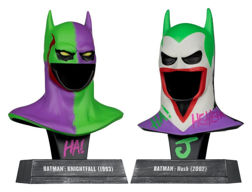 Repliche delle maschere di Batman Knightfall e Hush in stile Joker