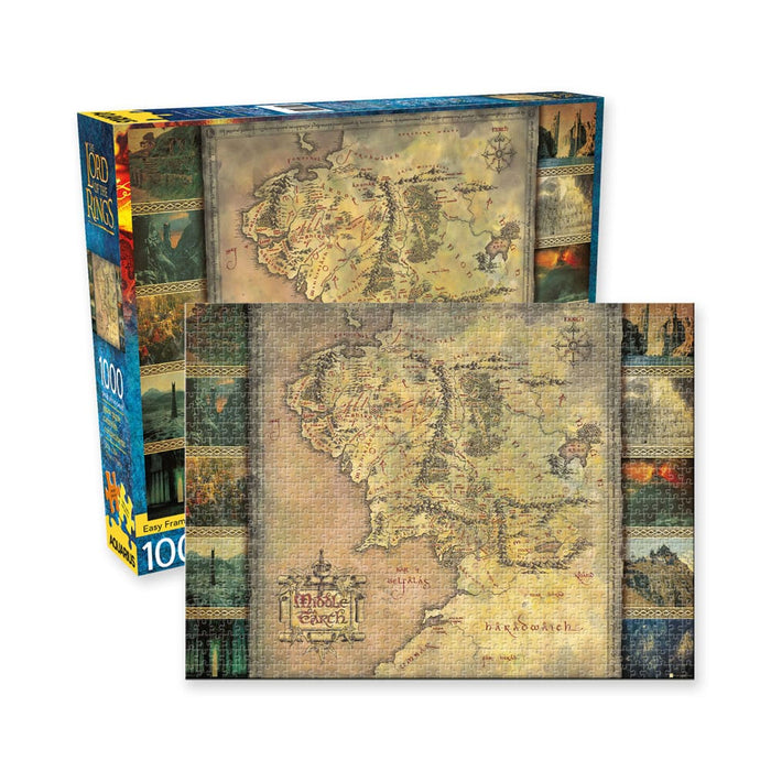 Le Seigneur des Anneaux Puzzle Carte de la Terre du Milieu
