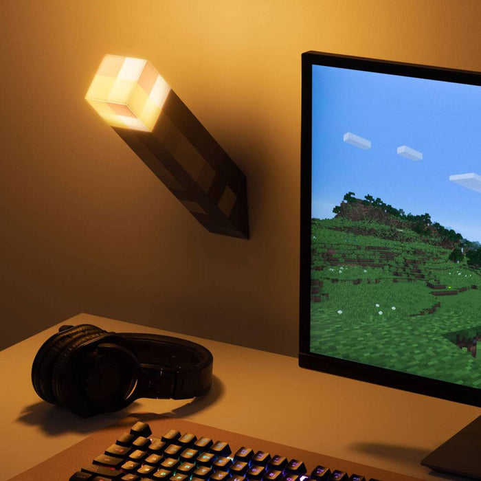 Minecraft Fakkel-lamp (voor tafel en wand)