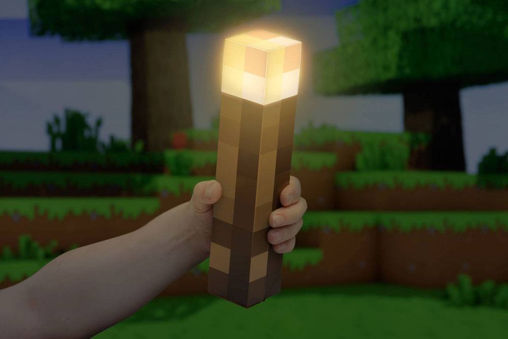 Minecraft Fakkel-lamp (voor tafel en wand)
