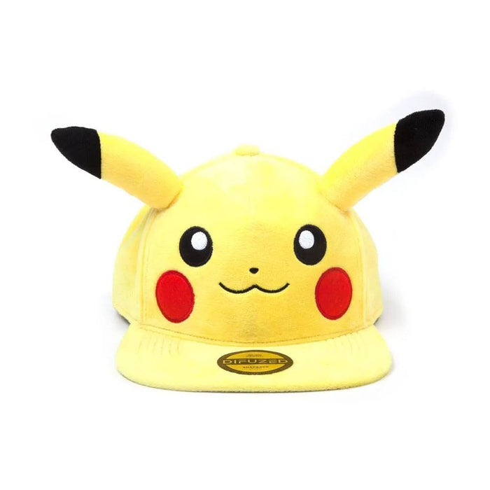 Pokémon Plüsch-Cap Pikachu mit Ohren (Snapback)