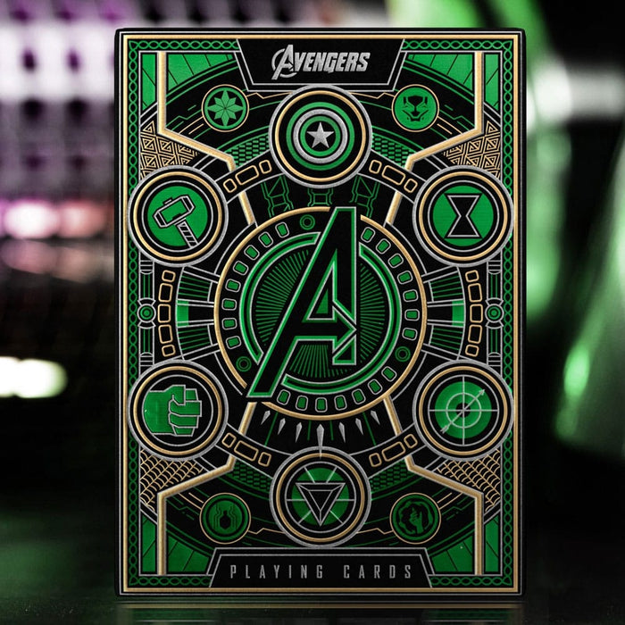Avengers speelkaarten The Infinity Saga groen