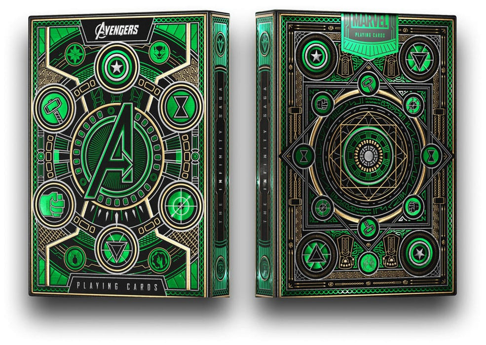 Avengers speelkaarten The Infinity Saga groen